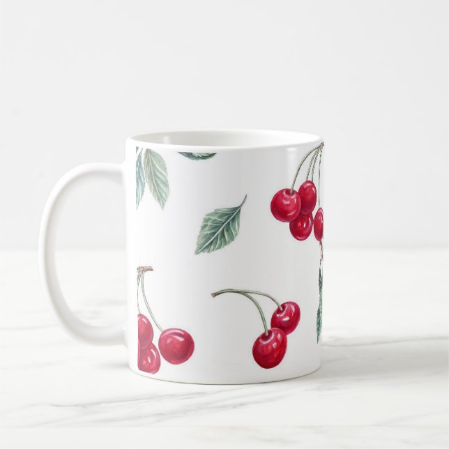Cherries Coffee Mug (Left)