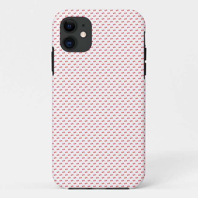 Cherries Cute Red Fruit Pattern Case-Mate iPhone Case (Back)