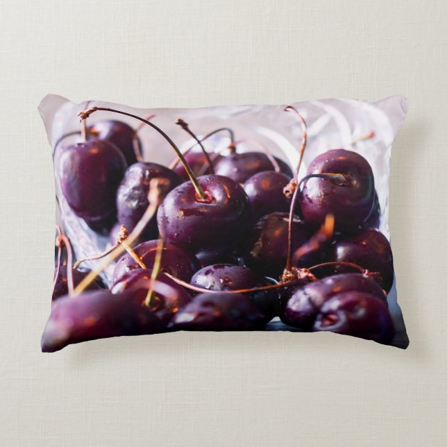 Cherries  decorative cushion (Front)