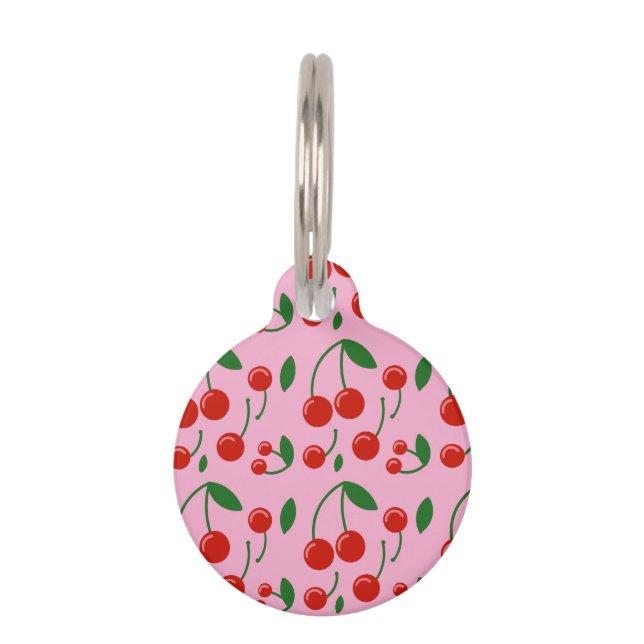 Cherries Dog ID Tag (Front)