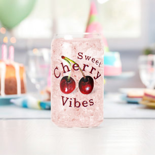 Cherries Drinking Glass