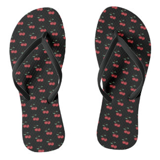 cherries flip flop sandals