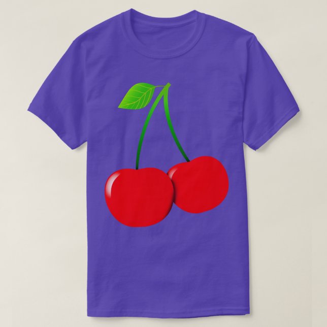Cherries Fresh Fruits Kitchen Chef  T-Shirt (Design Front)