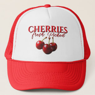 Cherries fresh picked trucker hat