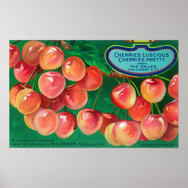 Cherries from the Cherry CityThe Dalles, OR Poster (Front)