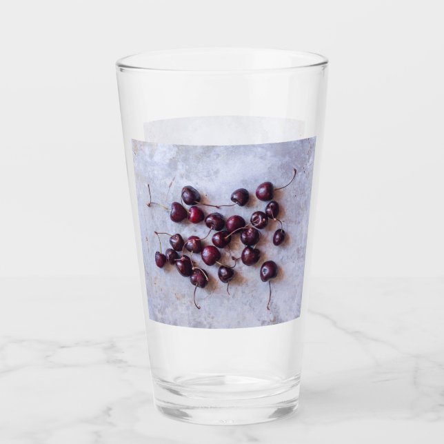 Cherries Glass (Front)