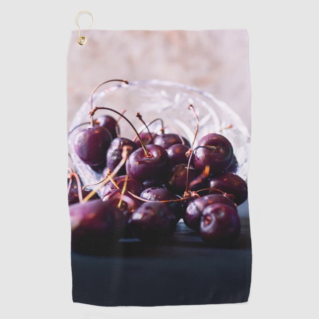 Cherries Golf Towel (Front)