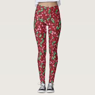 Cherries Illustration Cherry Red Love              Leggings