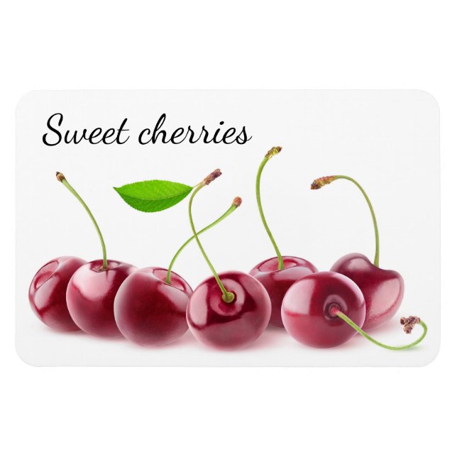 Cherries in a row magnet (Horizontal)
