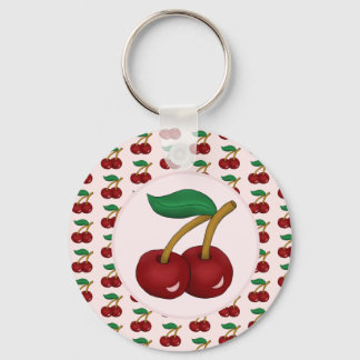 Cherries Key Ring