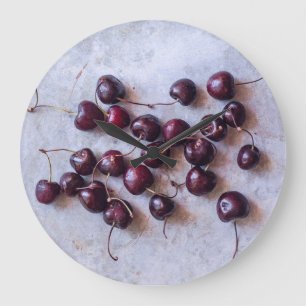 Cherries Large Clock