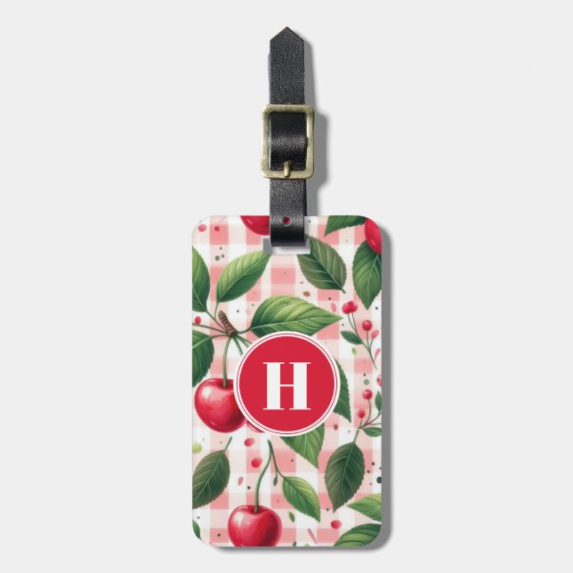 Cherries Luggage Tag (Front Vertical)