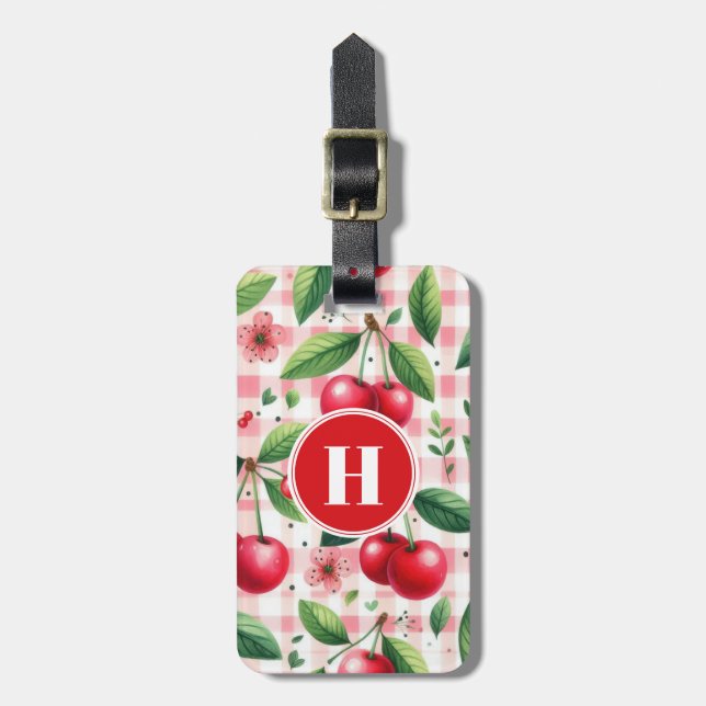 Cherries Luggage Tag (Front Vertical)
