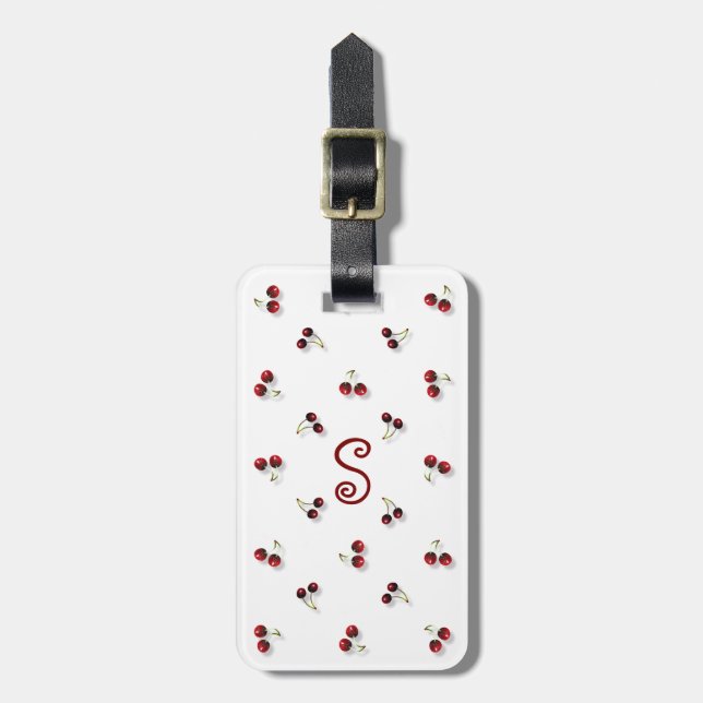 Cherries Luggage Tag (Front Vertical)