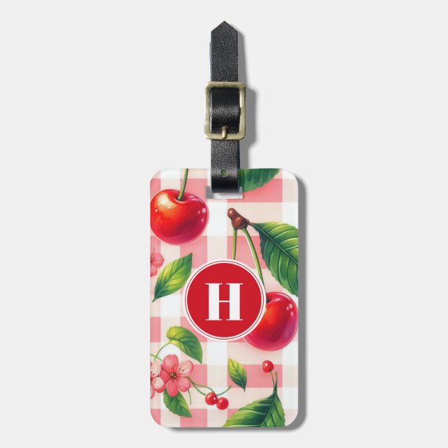 Cherries Luggage Tag (Front Vertical)