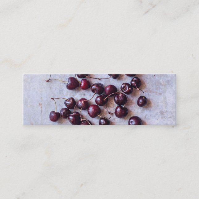 Cherries  mini business card (Front)