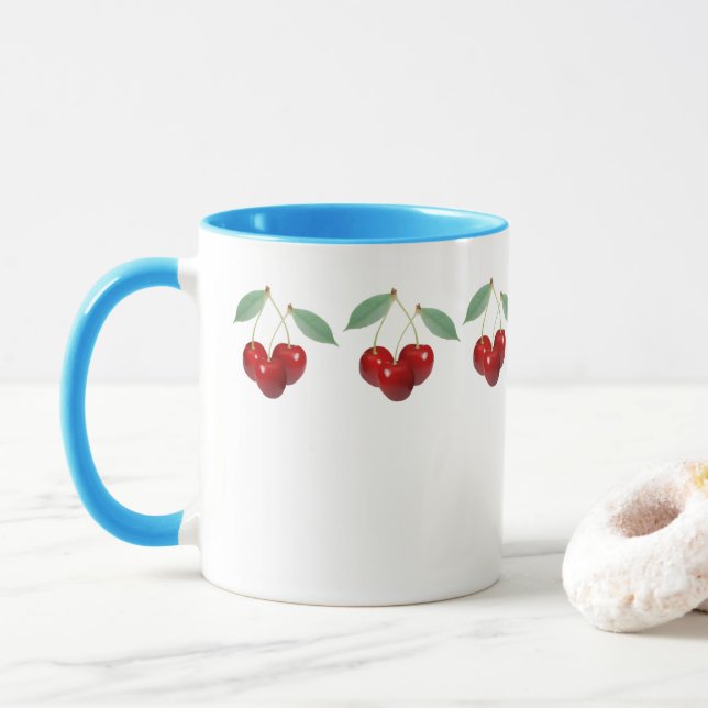 Cherries Mug (With Donut)
