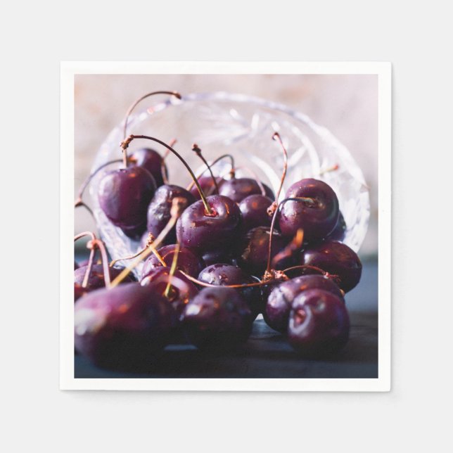 Cherries  napkin (Front)