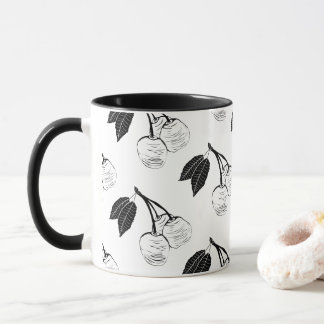 Cherries on a  mug