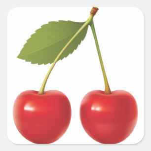 CHERRIES ON STEM STICKER