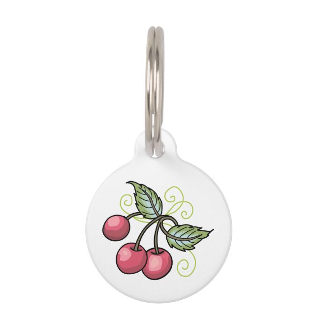 Cherries Pet Tag (Front)