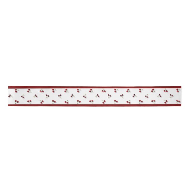 Cherries Ribbon Satin Ribbon (Front)