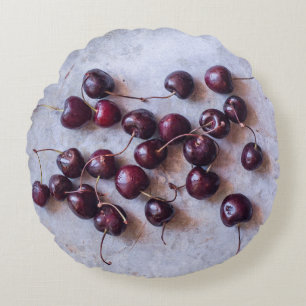Cherries Round Cushion