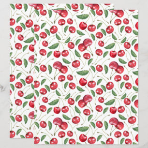 Cherries Scrapbook Paper