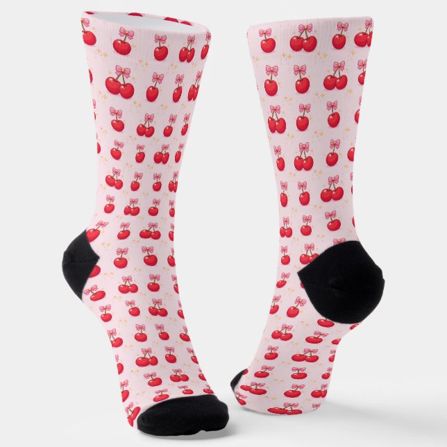 Cherries Socks (Angled)