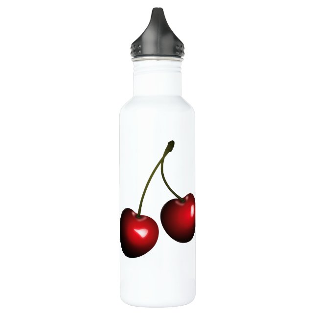 Cherries Stainliess Steel Water Bottle (Left)