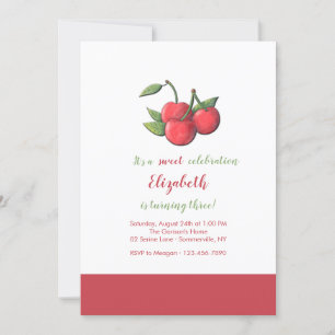 Cherries Sweet Celebration Invitation