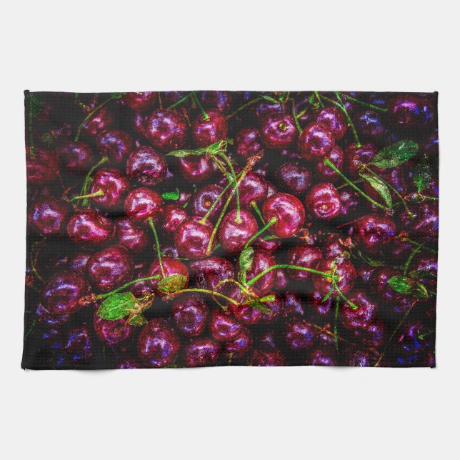 Cherries Tea Towel (Horizontal)