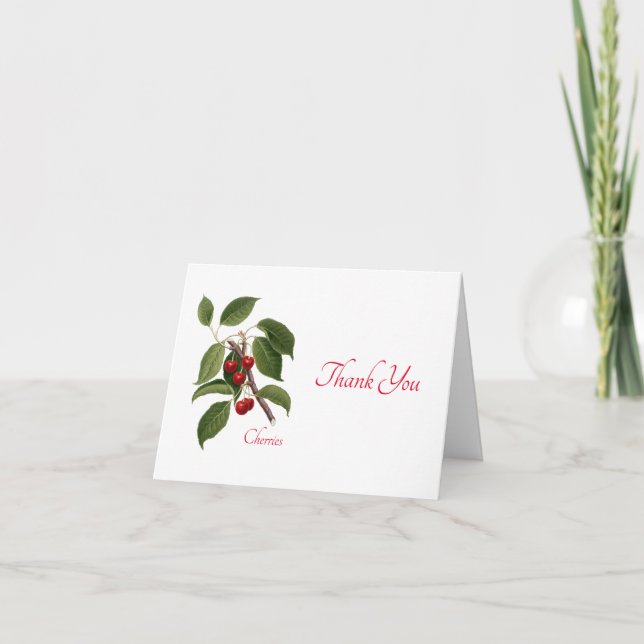 "Cherries" Thank You Card (Front)