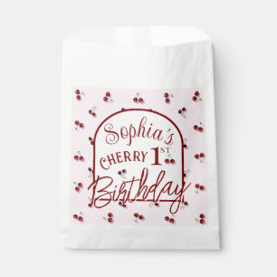 Cherries Theme First Birthday Favour Bags