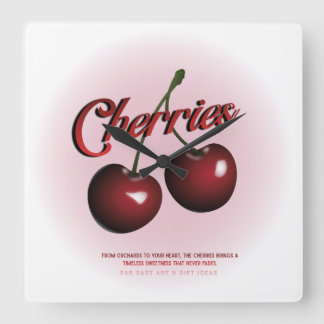 Cherries Wall Clock