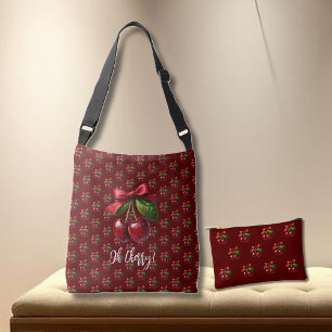 Cherries with A Bow Accessory Pouch
