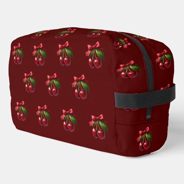 Cherries with A Bow Dopp Kit (Left Corner)