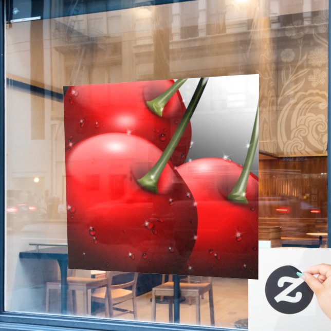 Cherries with Dew Drops (Cafe Window)