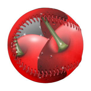 Cherries with Dew Drops Baseball