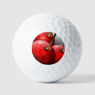 Cherries with Dew Drops Golf Balls