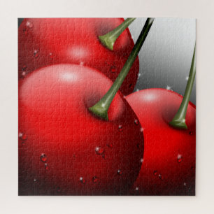 Cherries with Dew Drops Jigsaw Puzzle