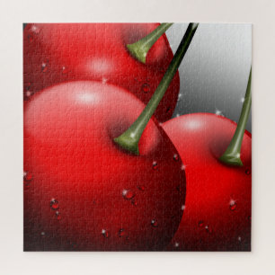 Cherries with Dew Drops Jigsaw Puzzle