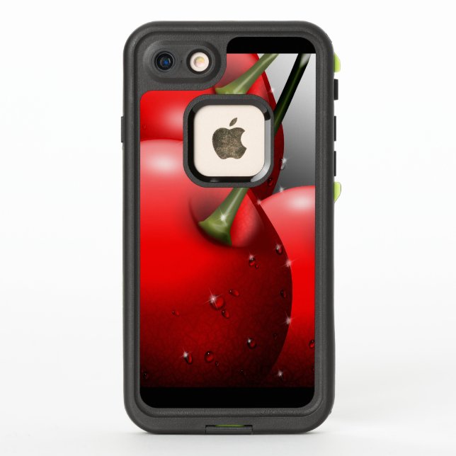 Cherries with Dew Drops LifeProof iPhone Case (Back)