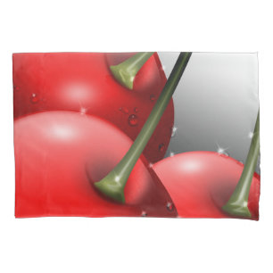 Cherries with Dew Drops Pillowcase