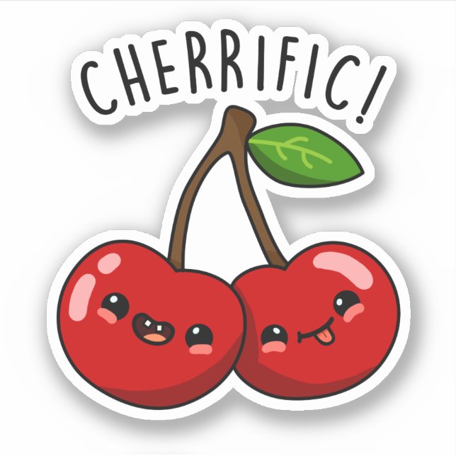 Cherrific Funny Red Cherry Pun  (Front)