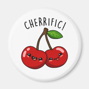 Cherrific Funny Red Cherry Pun  Magnet