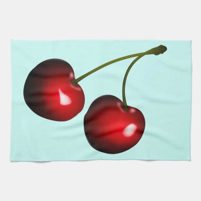 Cherriy Kitchen Towel - Choose Color (Horizontal)