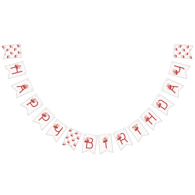 Cherry 1st Birthday Party Banner (All)