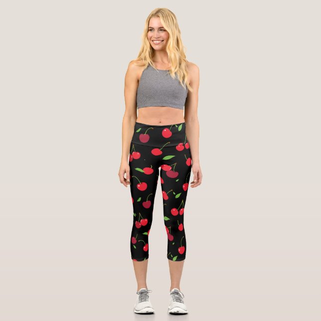 Cherry 2 capri leggings (Front)