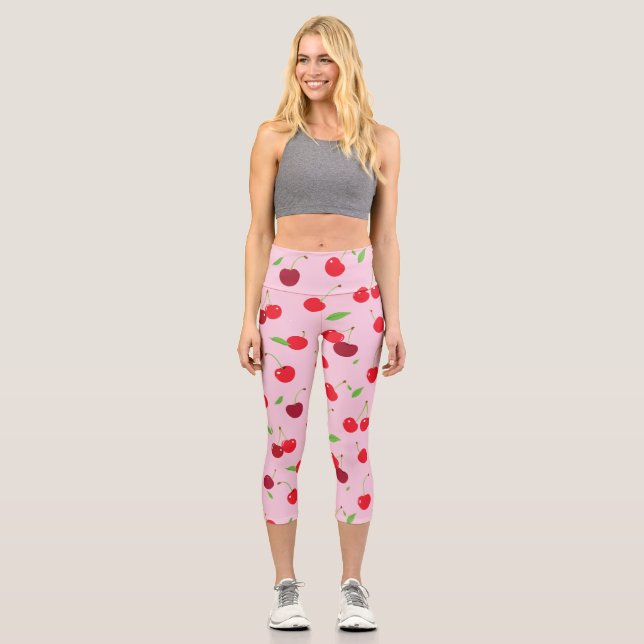 Cherry 3 capri leggings (Front)